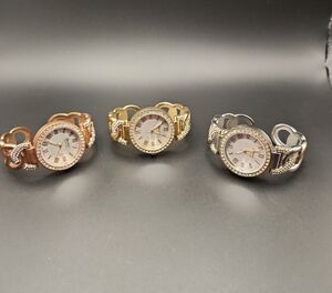 Geneva Platinum Women's Watch Set Gold Silver Rose Gold Tone